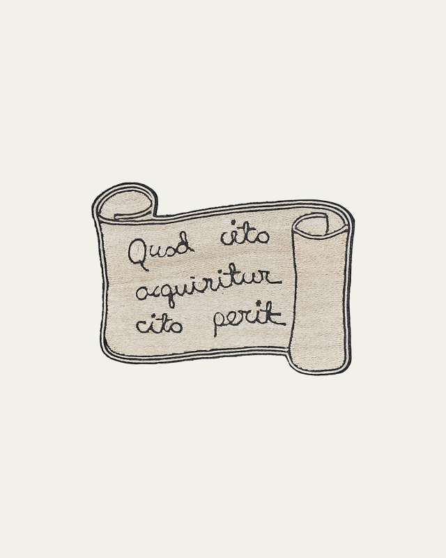 Proverbio Rug, 3' x 3'
